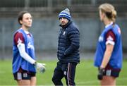 27 January 2024; Galway manager Daniel Moynihan before the Lidl LGFA National League Division 1 Round 2 match between Galway and Mayo at Duggan Park in Ballinasloe, Galway. Photo by Piaras Ó Mídheach/Sportsfile