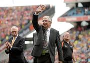 8 September 2013; Former Limerick player Paddy Kelly waves to the crowd during the Hurling 'Stars of the 80's' tribute. GAA Hurling All-Ireland Senior Championship Final, Cork v Clare, Croke Park, Dublin. Picture credit: Matt Browne / SPORTSFILE