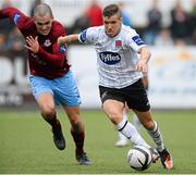 8 September 2013; Darren Meenan, Dundalk, in action against Mick Daly, Drogheda United. Airtricity League Premier Division, Dundalk v Drogheda United, Oriel Park, Dundalk, Co. Louth Picture credit: David Maher / SPORTSFILE