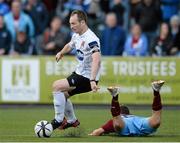 8 September 2013; Stephen O'Donnell, Dundalk, in action against David Cassidy, Drogheda United. Airtricity League Premier Division, Dundalk v Drogheda United, Oriel Park, Dundalk, Co. Louth Picture credit: David Maher / SPORTSFILE