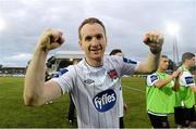 8 September 2013; Goalscorer Stephen O'Donnell, Dundalk, celebrates at the end of the game. Airtricity League Premier Division, Dundalk v Drogheda United, Oriel Park, Dundalk, Co. Louth Picture credit: David Maher / SPORTSFILE