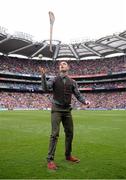 8 September 2013; Street Performer World Champion Cormac Mohally performs freestyle Hurling during the half-time break. GAA Hurling All-Ireland Senior Championship Final, Cork v Clare, Croke Park, Dublin. Picture credit: Stephen McCarthy / SPORTSFILE