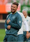 9 September 2013; Republic of Ireland's Athony Pilkington  during squad training ahead of their 2014 FIFA World Cup Qualifier Group C game against Austria on Tuesday. Republic of Ireland Squad Training, Ernst Happel Stadion, Vienna, Austria. Picture credit: David Maher / SPORTSFILE