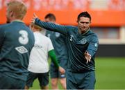 9 September 2013; Republic of Ireland captain Robbie Keane during squad training ahead of their 2014 FIFA World Cup Qualifier Group C game against Austria on Tuesday. Republic of Ireland Squad Training, Ernst Happel Stadion, Vienna, Austria. Picture credit: David Maher / SPORTSFILE