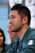 9 September 2013; Republic of Ireland captain Robbie Keane during a press conference ahead of their 2014 FIFA World Cup Qualifier Group C game against Austria on Tuesday. Republic of Ireland Press Conference, Ernst Happel Stadion, Vienna, Austria. Picture credit: David Maher / SPORTSFILE