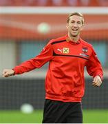 9 September 2013; Austria's Marc Janko in action during squad training ahead of their 2014 FIFA World Cup Qualifier Group C game against Republic of Ireland on Tuesday. Austria Squad Training, Ernst Happel Stadion, Vienna, Austria. Picture credit: David Maher / SPORTSFILE