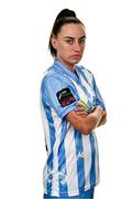 1 February 2024; Bronagh Kane poses for a portrait during a DLR Waves squad portraits session at Beckett Park in Cherrywood, Dublin. Photo by Piaras Ó Mídheach/Sportsfile