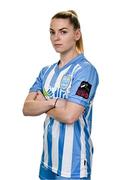 1 February 2024; Freya Roche poses for a portrait during a DLR Waves squad portraits session at Beckett Park in Cherrywood, Dublin. Photo by Piaras Ó Mídheach/Sportsfile