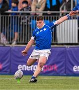 2 February 2024; Cillian Jacobs of St Mary’s College during the Bank of Ireland Leinster Schools Senior Cup First Round match between St Mary's College and Wesley College at Energia Park in Dublin. Photo by Dáire Brennan/Sportsfile