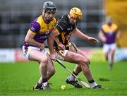 4 February 2024; Billy Ryan of Kilkenny in action against Conor Foley of Wexford during the Allianz Hurling League Division 1 Group A match between Kilkenny and Wexford at UPMC Nowlan Park in Kilkenny. Photo by Piaras Ó Mídheach/Sportsfile