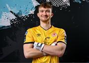 2 February 2024; Goalkeeper Matt Boylan poses for a portrait during a St Patrick's Athletic squad portraits session at Richmond Park in Dublin. Photo by Stephen McCarthy/Sportsfile