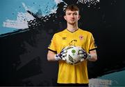 2 February 2024; Goalkeeper Matt Boylan poses for a portrait during a St Patrick's Athletic squad portraits session at Richmond Park in Dublin. Photo by Stephen McCarthy/Sportsfile