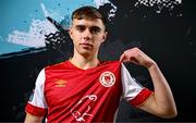 2 February 2024; Anto Dodd poses for a portrait during a St Patrick's Athletic squad portraits session at Richmond Park in Dublin. Photo by Stephen McCarthy/Sportsfile