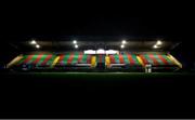 8 February 2024; A general view of the stand before the Electric Ireland Higher Education GAA Sigerson Cup semi-final match between Ulster University and Maynooth University at Inniskeen Grattans in Monaghan. Photo by Stephen Marken/Sportsfile