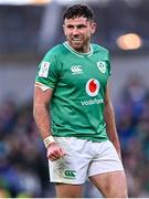 11 February 2024; Hugo Keenan of Ireland during the Guinness Six Nations Rugby Championship match between Ireland and Italy at the Aviva Stadium in Dublin. Photo by Piaras Ó Mídheach/Sportsfile