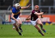 11 February 2024; Conor Whelan of Galway is tackled by Seamus Kennedy of Tipperary during the Allianz Hurling League Division 1 Group B match between Tipperary and Galway at FBD Semple Stadium in Thurles, Tipperary. Photo by Tom Beary/Sportsfile