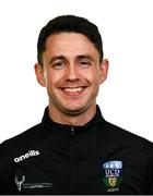 9 February 2024; Assistant manager Shane Fox poses for a portrait during a UCD FC squad portraits session at UCD Bowl in Belfield, Dublin. Photo by Tyler Miller/Sportsfile