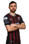 11 February 2024; Jordan Flores poses for a portrait during a Bohemians FC squad portraits session at DCU Sports Complex in Dublin. Photo by Tyler Miller/Sportsfile