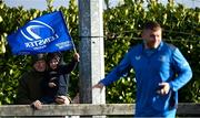 12 February 2024; Leinster supporters during a training session on the Leinster Rugby 12 County Tour at Mullingar RFC in Westmeath. Photo by Harry Murphy/Sportsfile