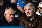 11 February 2024; Former Tipperary County Board treasurer and Eamonn Buckley, left, and Tippererary Independent Michael Lowry, T.D., before the Allianz Hurling League Division 1 Group B match between Tipperary and Galway at FBD Semple Stadium in Thurles, Tipperary. Photo by Ray McManus/Sportsfile