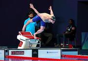 14 February 2024; Shane Ryan of Ireland competes in the Men's 100m Freestyle heats during day four of the World Aquatics Championships 2024 at the Aspire Dome in Doha, Qatar. Photo by Ian MacNicol/Sportsfile