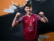 12 February 2024; Jack Larkin poses for a portrait during a Cobh Ramblers FC squad portraits session at St Coleman's Park in Cobh, Cork. Photo by Stephen McCarthy/Sportsfile