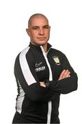 14 February 2024; Athlone Town FC Assistant Coach Tiago Oliveira poses for a portrait during a Athlone Town FC squad portraits session at Athlone Town Stadium in Athlone, Westmeath. Photo by Sam Barnes/Sportsfile