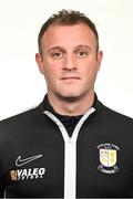 14 February 2024; Athlone Town FC Sports Scientist Emmett Egan poses for a portrait during a Athlone Town FC squad portraits session at Athlone Town Stadium in Athlone, Westmeath. Photo by Sam Barnes/Sportsfile