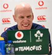 15 February 2024; Forwards coach Paul O'Connell during an Ireland Rugby media conference at the IRFU High Performance Centre at the Sport Ireland Campus in Dublin. Photo by David Fitzgerald/Sportsfile