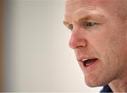 15 February 2024; Forwards coach Paul O'Connell during an Ireland Rugby media conference at the IRFU High Performance Centre at the Sport Ireland Campus in Dublin. Photo by David Fitzgerald/Sportsfile