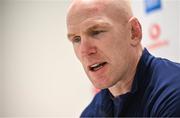 15 February 2024; Forwards coach Paul O'Connell during an Ireland Rugby media conference at the IRFU High Performance Centre at the Sport Ireland Campus in Dublin. Photo by David Fitzgerald/Sportsfile