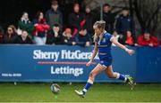 15 February 2024; Abby Healy of Leinster during the U18 Girls Interprovincial semi-final match between Leinster and Munster at Terenure College RFC in Dublin. Photo by Seb Daly/Sportsfile
