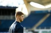12 January 2024; Henry McErlean during a Leinster Rugby captain's run at the RDS Arena in Dublin. Photo by Harry Murphy/Sportsfile