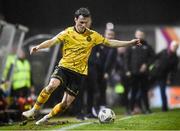 16 February 2024; Carl Axel Sjoberg of St Patrick's Athletic during the SSE Airtricity Men's Premier Division match between Galway United and St Patrick's Athletic at Eamonn Deacy Park in Galway. Photo by John Sheridan/Sportsfile