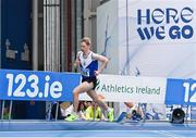 17 February 2024; Peter Kilgannon of Ratoath AC, Meath, competing in the senior men's 800m during day one of the 123.ie National Senior Indoor Championships at the Sport Ireland National Indoor Arena in Dublin. Photo by Tyler Miller/Sportsfile