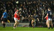 17 February 2024; David Clifford of Kerry kicks the winning point during the Allianz Football League Division 1 match between Kerry and Mayo at Austin Stack Park in Tralee, Kerry. Photo by Brendan Moran/Sportsfile