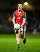 17 February 2024; Stephen Coen of Mayo during the Allianz Football League Division 1 match between Kerry and Mayo at Austin Stack Park in Tralee, Kerry. Photo by Brendan Moran/Sportsfile