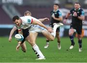 18 February 2024; Jacob Stockdale of Ulster in action during the United Rugby Championship match between Ospreys and Ulster at Swansea.com Stadium in Swansea, Wales. Photo by Gareth Everett/Sportsfile