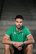 20 February 2024; Conor Murray sits for a portrait during an Ireland rugby media conference at the Sport Ireland Campus Conference Centre in Dublin. Photo by Harry Murphy/Sportsfile