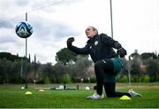 22 February 2024; Goalkeeper Grace Moloney during a Republic of Ireland women training session at Viola Park in Florence, Italy. Photo by David Fitzgerald/Sportsfile