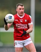 25 February 2024; Brian Hurley of Cork during the Allianz Football League Division 2 match between Fermanagh and Cork at St Joseph’s Park in Ederney, Fermanagh. Photo by Ben McShane/Sportsfile