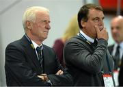 10 September 2013; Republic of Ireland manager Giovanni Trapattoni, left, and assistant manager Marco Tardelli before the game. 2014 FIFA World Cup Qualifier, Group C, Austria v Republic of Ireland, Ernst Happel Stadion, Vienna, Austria. Picture credit: David Maher / SPORTSFILE