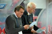 10 September 2013; Republic of Ireland manager Giovanni Trapattoni, right, and assistant manager Marco Tardelli before the game. 2014 FIFA World Cup Qualifier, Group C, Austria v Republic of Ireland, Ernst Happel Stadion, Vienna, Austria. Picture credit: David Maher / SPORTSFILE