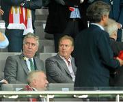 10 September 2013; FAI Chief Executive John Delaney, left, before the start of the game. 2014 FIFA World Cup Qualifier, Group C, Austria v Republic of Ireland, Ernst Happel Stadion, Vienna, Austria. Picture credit: David Maher / SPORTSFILE