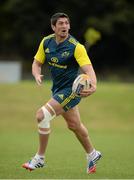 11 September 2013; Munster's James Downey during squad training ahead of their Celtic League 2013/14, Round 2, game against Zebre on Friday. Munster Rugby Squad Training, Cork Instutute of Technology, Bishopstown, Cork. Picture credit: Diarmuid Greene / SPORTSFILE