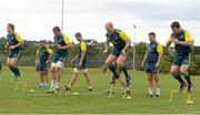 11 September 2013; Munster players, from left to right, Mike Sherry, James Cronin, CJ Stander, Dave Foley, Paul O'Connell, Dave Kilcoyne and Damien Varley during squad training ahead of their Celtic League 2013/14, Round 2, game against Zebre on Friday. Munster Rugby Squad Training, Cork Instutute of Technology, Bishopstown, Cork. Picture credit: Diarmuid Greene / SPORTSFILE