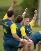 11 September 2013; Munster's John Ryan during squad training ahead of their Celtic League 2013/14, Round 2, game against Zebre on Friday. Munster Rugby Squad Training, Cork Instutute of Technology, Bishopstown, Cork. Picture credit: Diarmuid Greene / SPORTSFILE