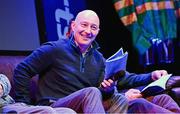 28 February 2024; David Casey, Assistant Trainer to Willie Mullins, in discussion with the rest of the panel during the BoyleSports Cheltenham Preview Night in aid of SVP at the Bardic Theatre in Donaghmore, Tyrone. Photo by Ramsey Cardy/Sportsfile