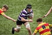 27 February 2024; Jack Walsh of Terenure College during the Bank of Ireland Leinster Schools Junior Cup quarter-final match between Terenure College and Temple Carrig School at Energia Park in Dublin. Photo by Piaras Ó Mídheach/Sportsfile