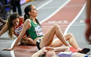 2 March 2024; Róisín Flanagan of Ireland after the Women's 3000m Final on day two of the World Indoor Athletics Championships 2024 at Emirates Arena in Glasgow, Scotland. Photo by Sam Barnes/Sportsfile